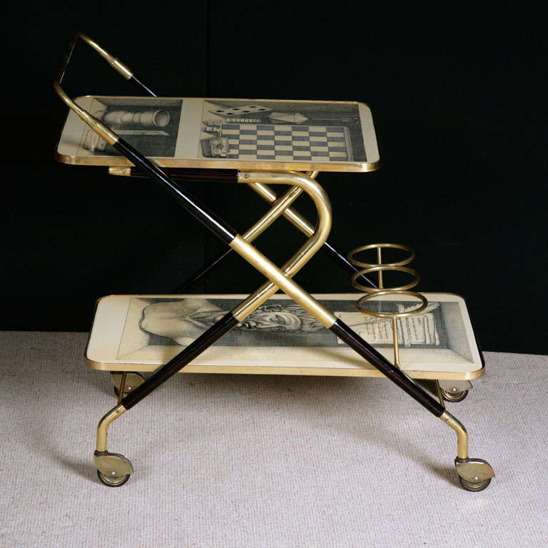 An Early Trolley By Piero Fornasetti. In Excellent Condition In Macclesfield, Cheshire