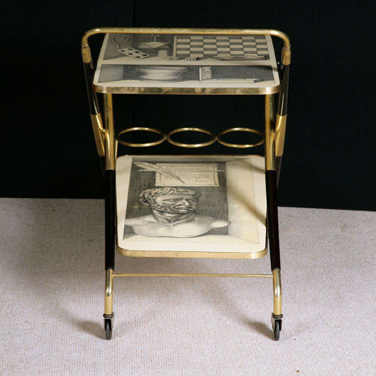 Mid-20th Century An Early Trolley By Piero Fornasetti.