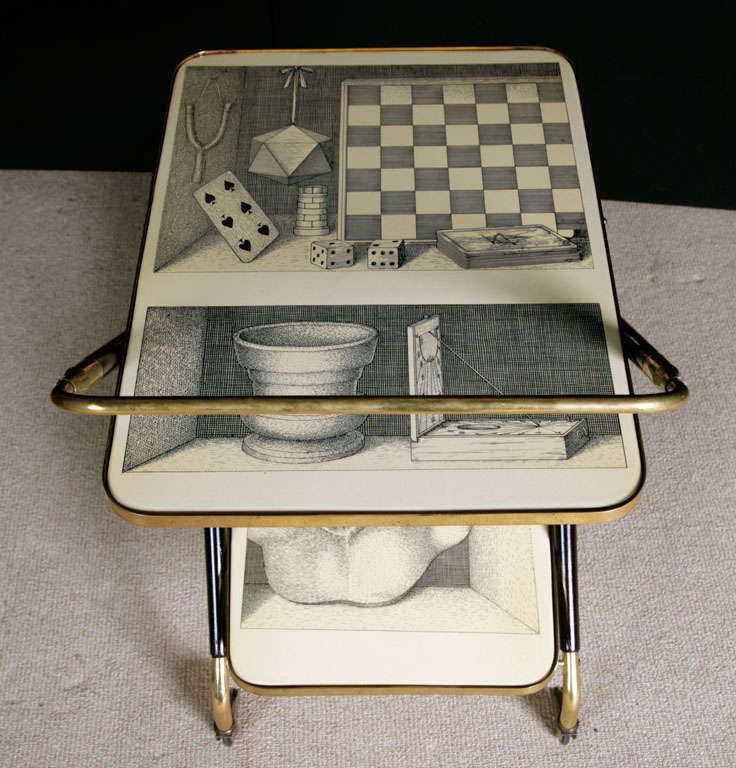 An Early Trolley By Piero Fornasetti. 1
