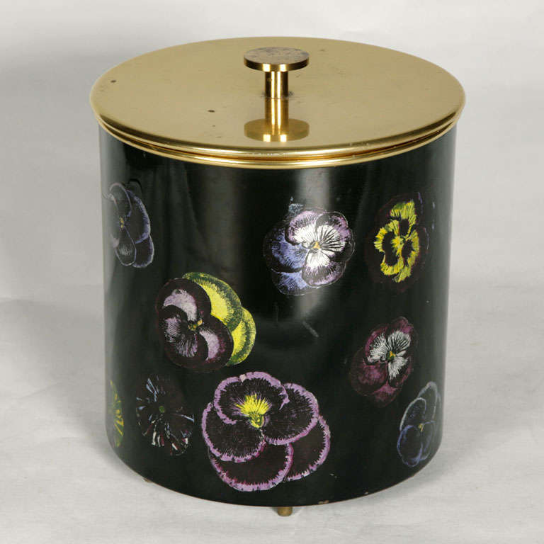 Mid-20th Century An early Ice bucket by Piero Fornasetti.