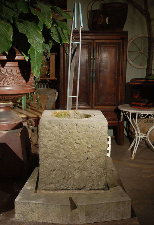 Mid Century Granite Fountain 3