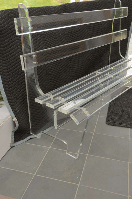 American Lucite Bench