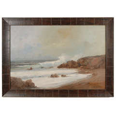 Italian Seascape Painting, Circa 1950
