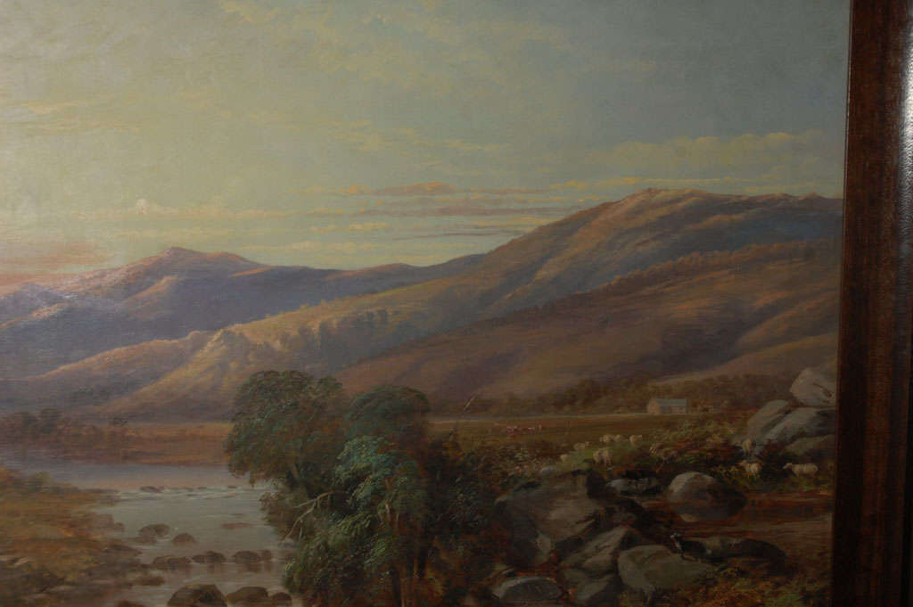 Scottish Mountain Landscape Painting, Circa 1800 2