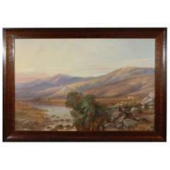 Scottish Mountain Landscape Painting, Circa 1800