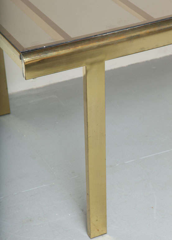 Brass Extending Dining Table by DIA at 1stDibs glass and brass dining