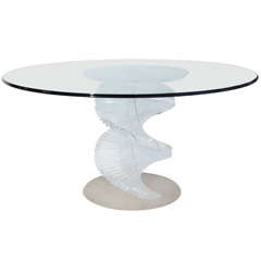 Spiraling Lucite Center Table 8