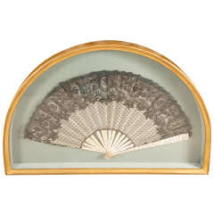 Antique Lace and Gauze Fan