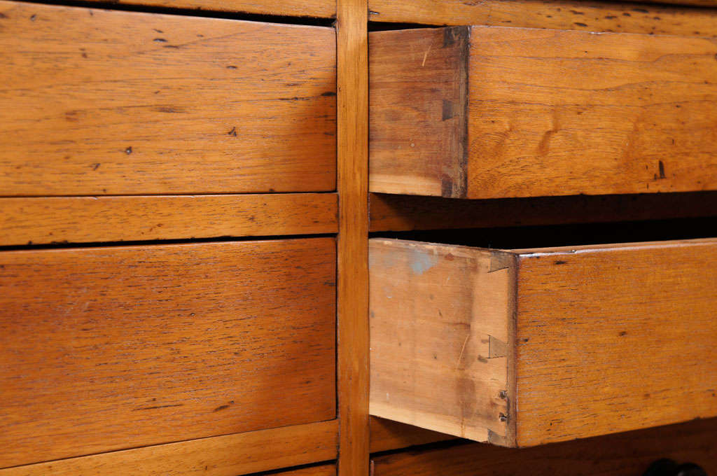 Wood Butternut Chest of Drawers