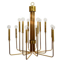 Mid Century 12-Light Chandelier in the Style of Tommi Parzinger