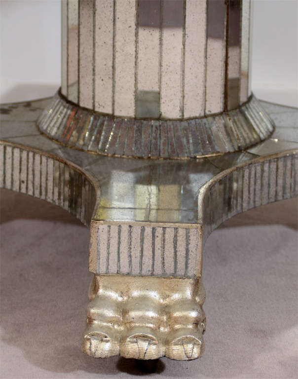 round mirror dining table
