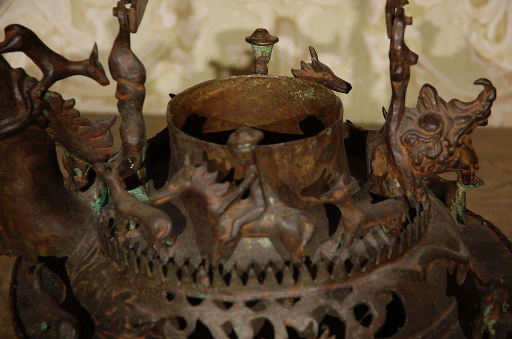 19th Century Antique Peruvian Incense Burner For Sale