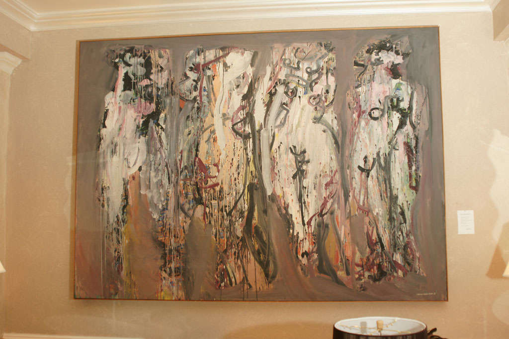 "Celebrants" Oil on Canvas by Nicholas Marsicano, 69.5 x 96
