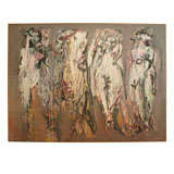 "Celebrants" Oil on Canvas by Nicholas Marsicano, 69.5 x 96