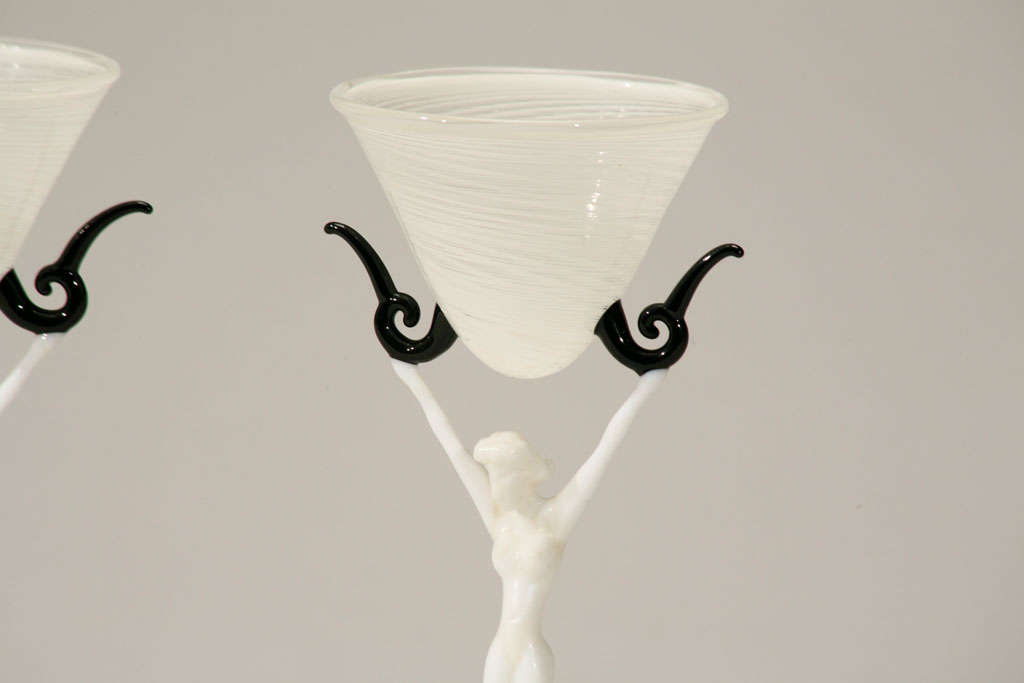 Art Deco Bimini Nude Martini Goblet-Original Labels