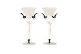 Art Deco Bimini Nude Martini Goblet-Original Labels