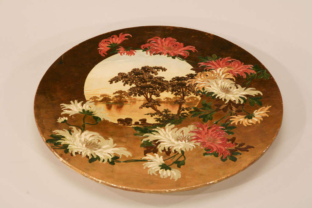 This extremely large Faience pottery plaque is the epitome of the 