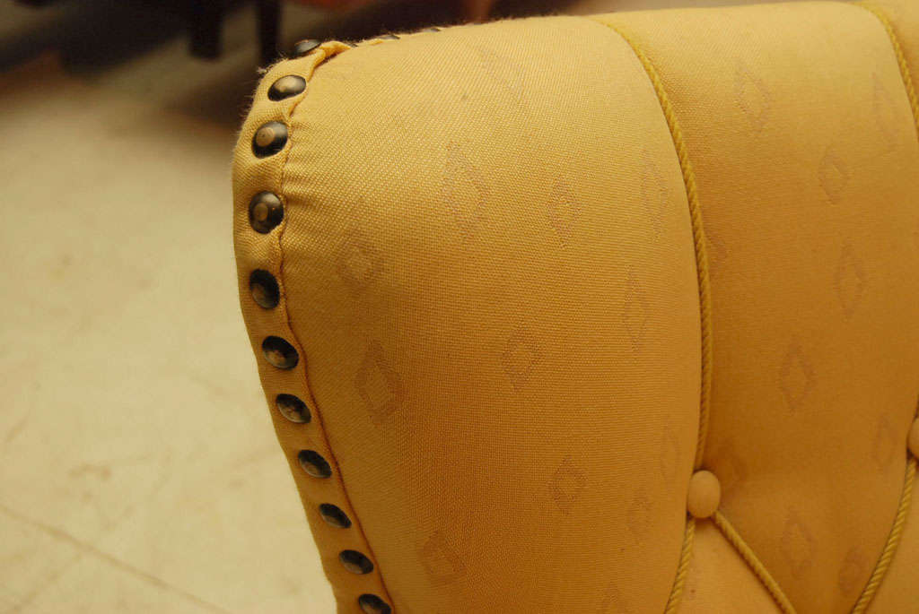 Mid-20th Century Pair of Yellow Club Chairs