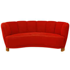 Red 'Banana' Sofa