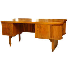 Fruitwood Art Deco Desk