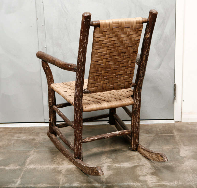 Antique Hickory Rocking Chair 3