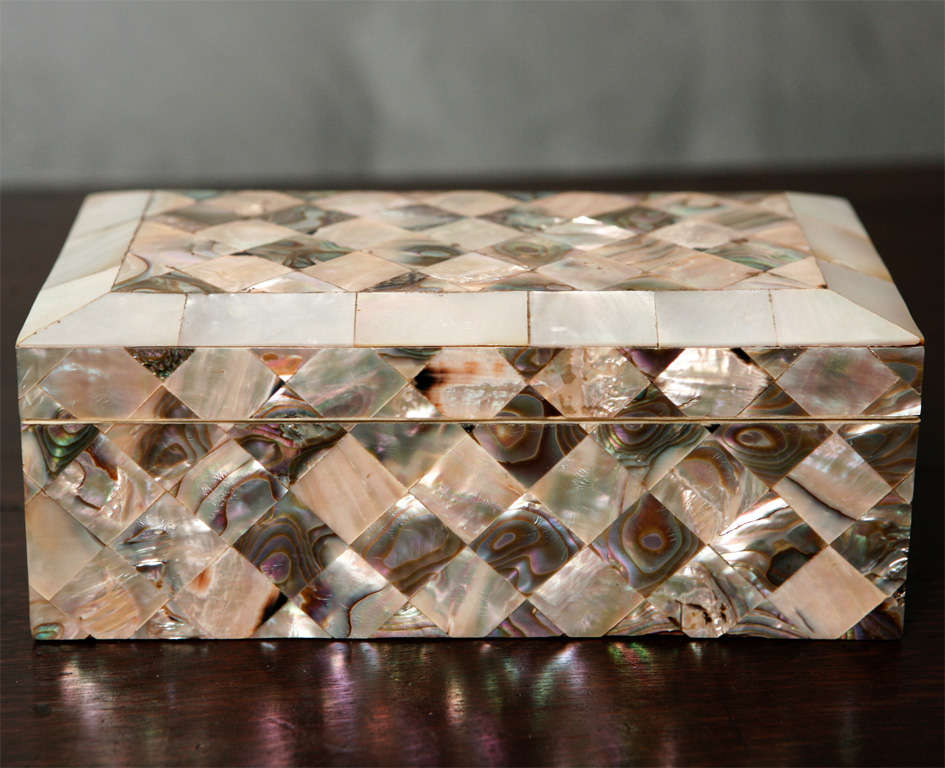 Antique Keepsake Chest in Mother of Pearl