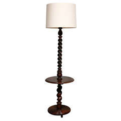 Antique Floor Lamp with Shelf