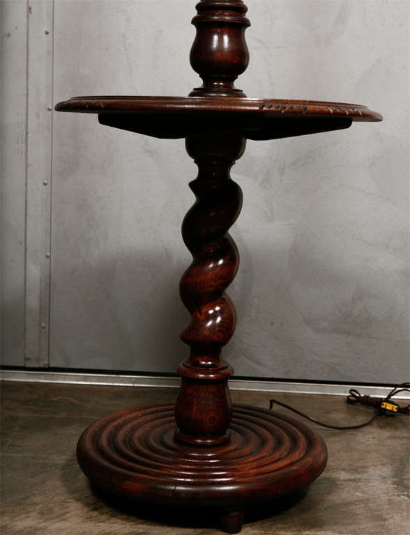 Antique Floor Lamp with Shelf at 1stDibs shelf lamp