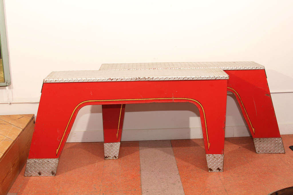 Fire Engine Fender Console Tables