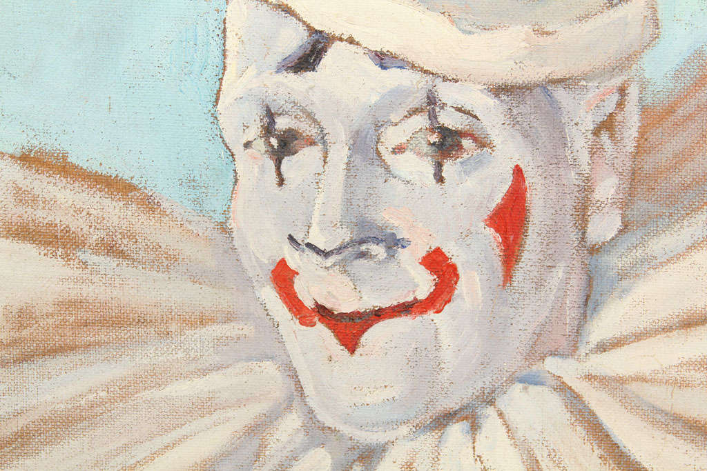 Oil on Canvas Clown Painting 5