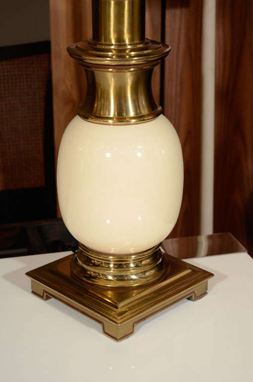 Milieu du XXe siècle Paire de lampes de table en céramique Stiffel 