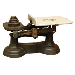 Antique English Scale With Weights