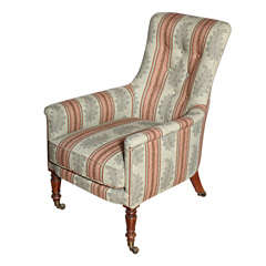 An Early 19th Century Regency Upholstered Lounge Chair