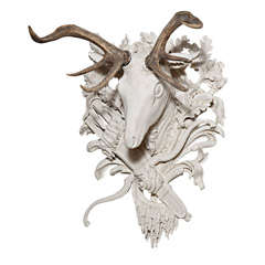 Late 19th Century/Early 20th Century Victorian Deer Head Trophy