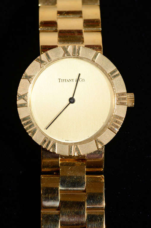 TIFFANY & CO. Gold Atlas Watch 5