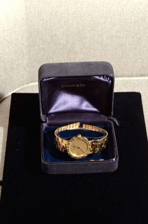 TIFFANY & CO. Gold Atlas Watch 4