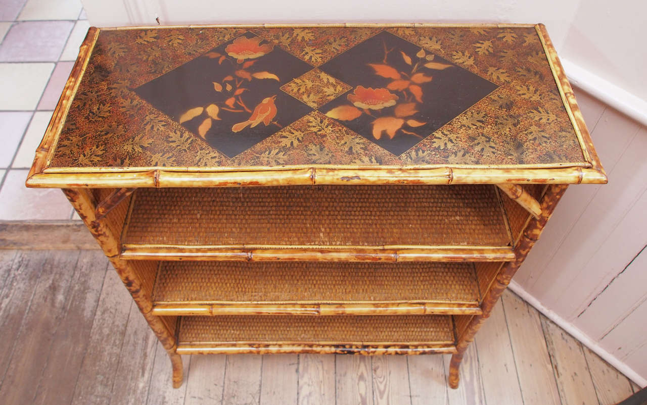 Chinoiserie Vintage Bamboo Chinoisserie Book Case