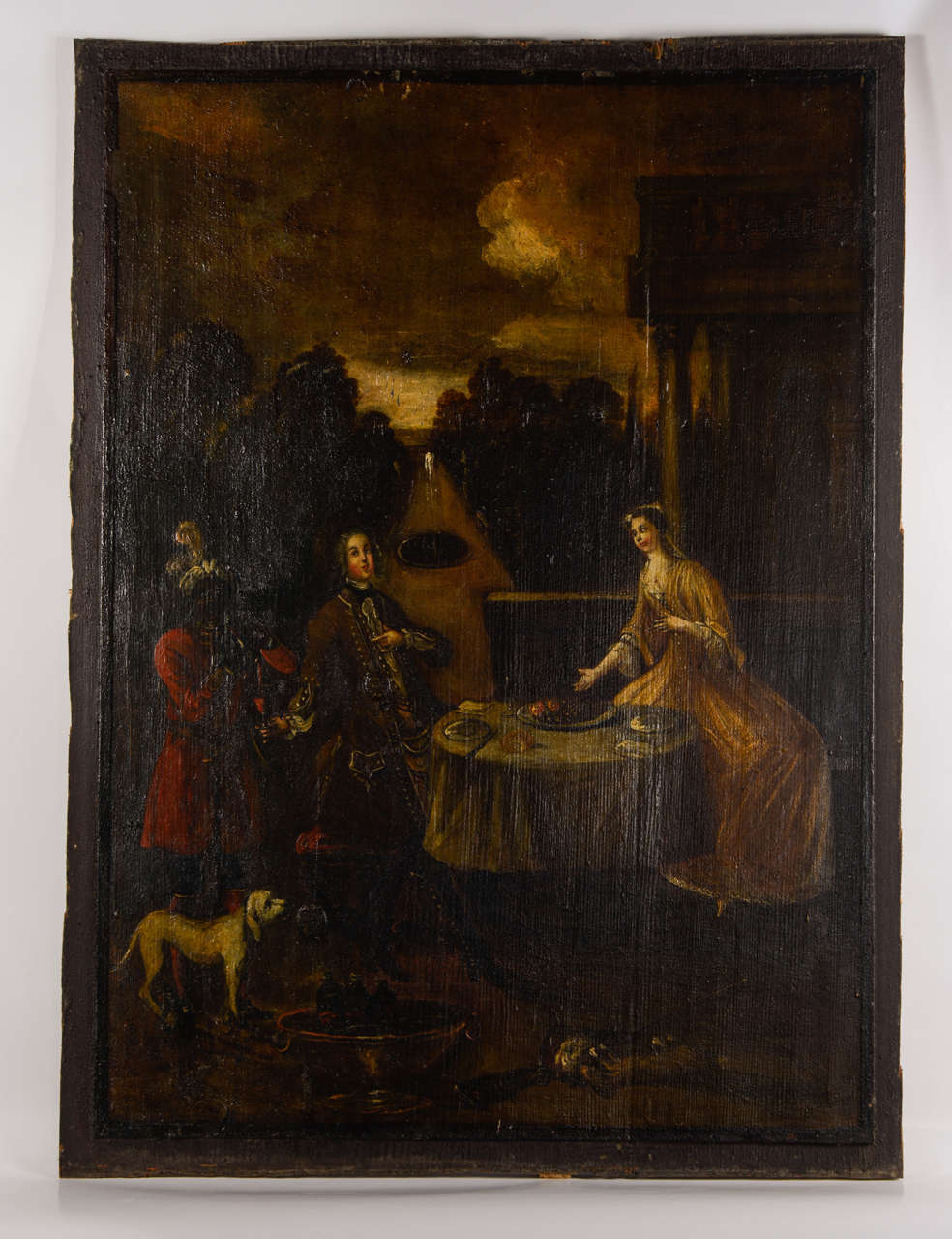 Wood Paneling Painting, "Back from the Hunt"