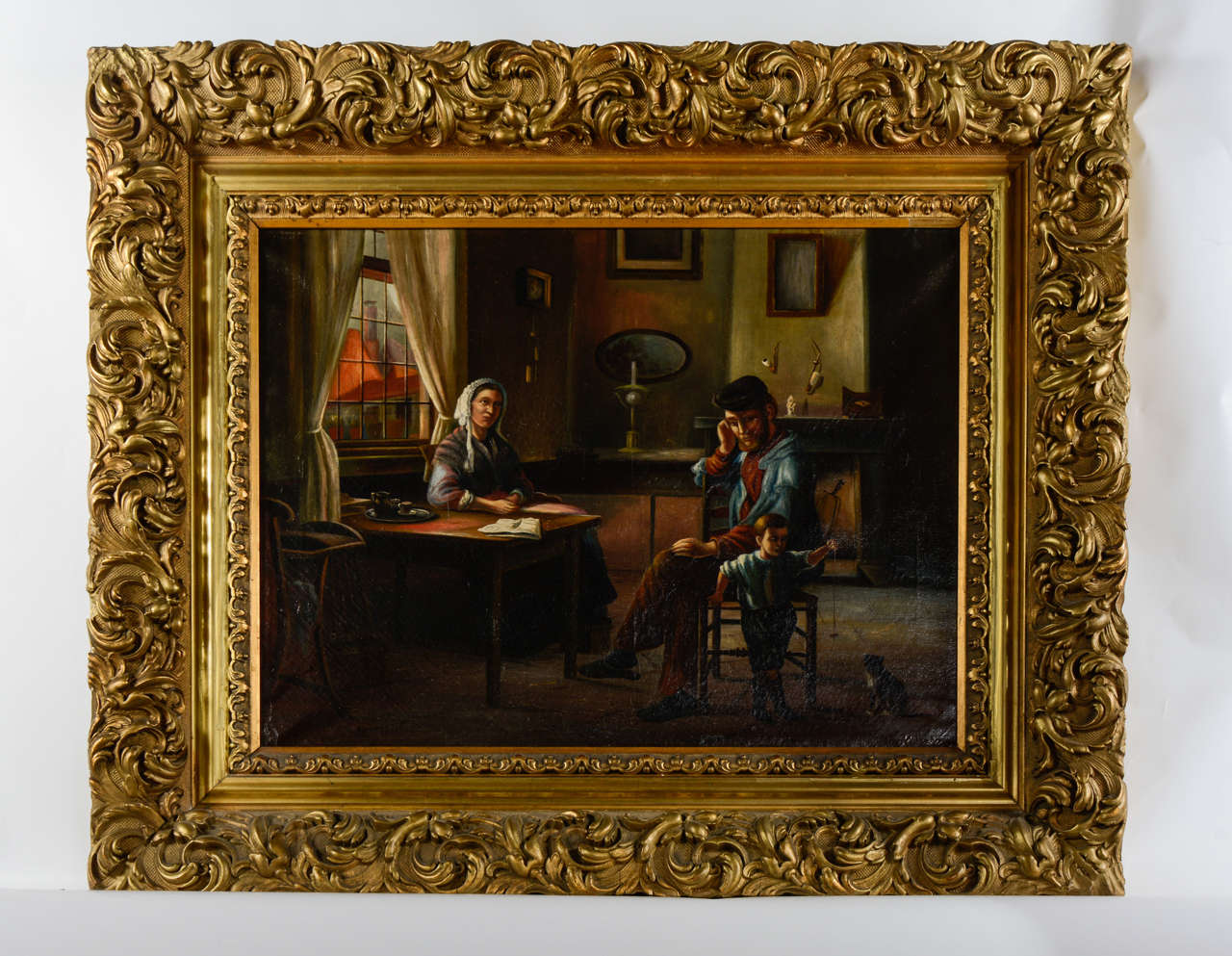 Painting of a Family Scene