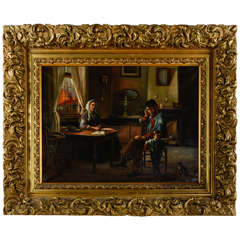 Painting of a Family Scene