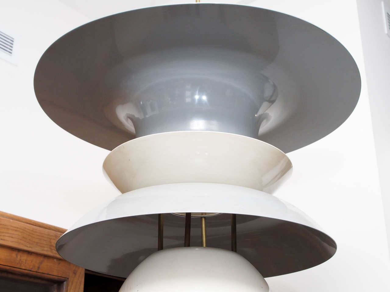 Unknown Two Large Pendants in the Style of Frits Henningsen