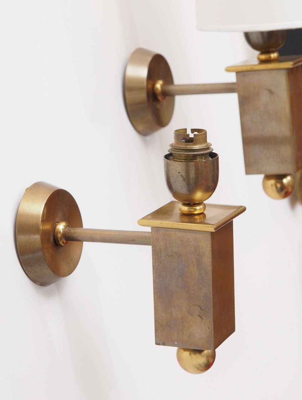 Stylish Sconces in Steel and Brass 1