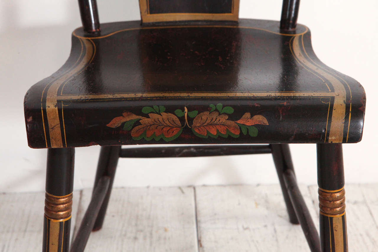 20th Century Four French Hand Painted Chairs, Sold Individually