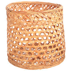 Round Woven Wood Basket
