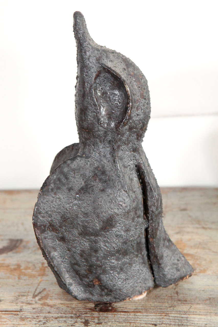 Late 20th Century Pair of Stone Penguin Sculptures