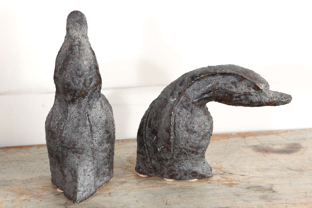 Pair of Stone Penguin Sculptures 4