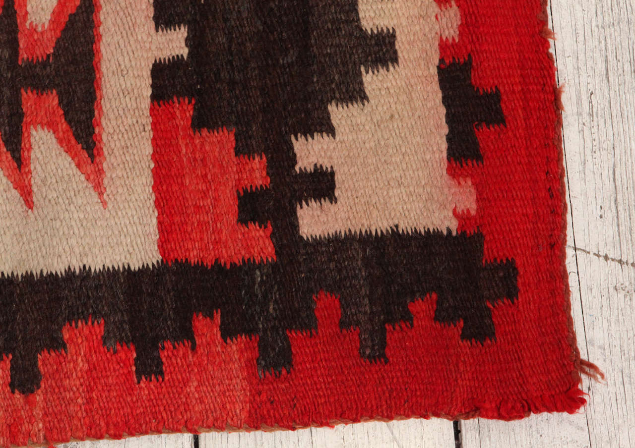 Red, Brown, and Cream Mexican Weaving 2
