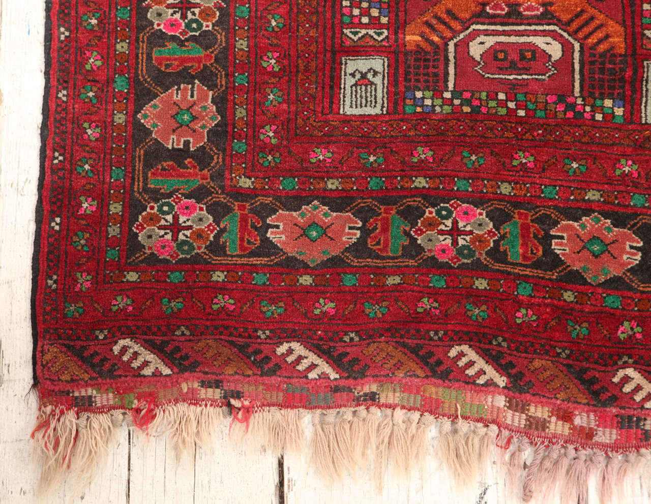 Red and Green Prayer Rug 2