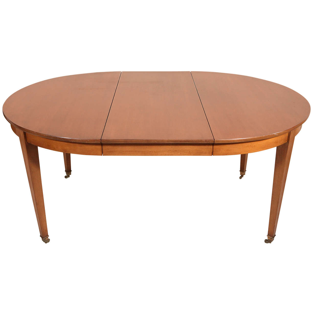 Oval / Round Table with Leaf in the style of Edward Wormley