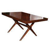 X Based Rectangular Dining table by TH Robsjohn -Gibbings